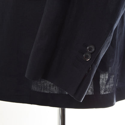 Massimo Dutti Linen Jacket Size 58 - Navy Blue