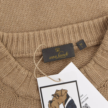 Van Laack Wool/Cashmere/Silk Sweater Size 52 L - Tan