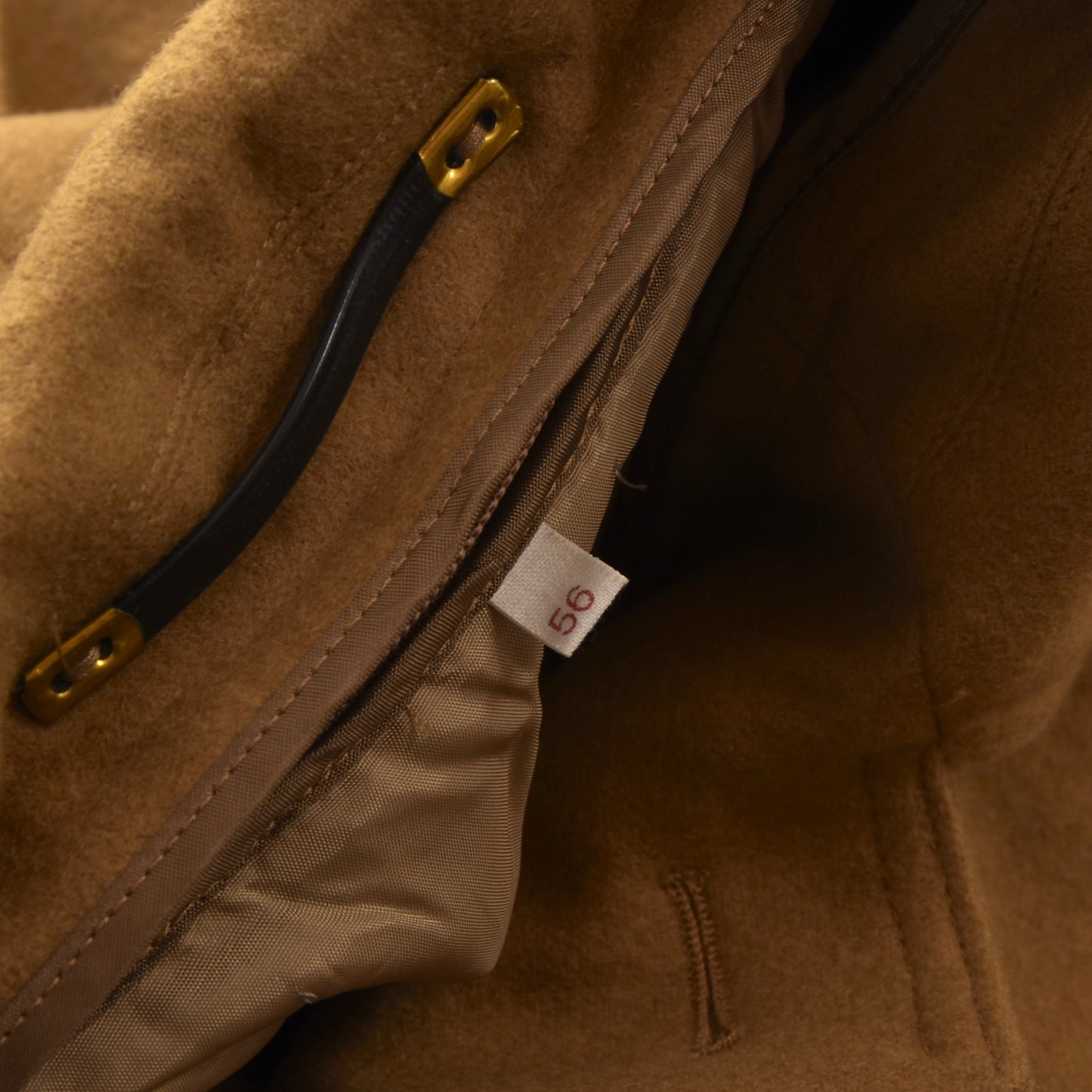 Orig. Dachstein Wool Overcoat Size 56 - Camel/Mustard