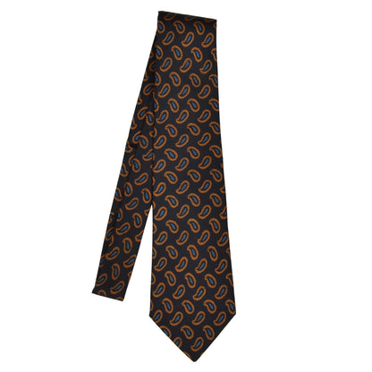E. Braun & Co. Wien Paisley Silk Tie - Black