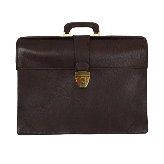 Jelen Paris Buffalo Leather Briefcase - Brown