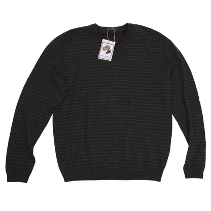 Loewe Striped Wool Sweater Size 52 - Grey