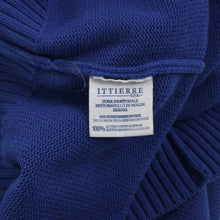 Laden Sie das Bild in den Galerie-Viewer, Vintage Versace Jeans Couture Baumwollpullover bestickt Größe XXL - blau