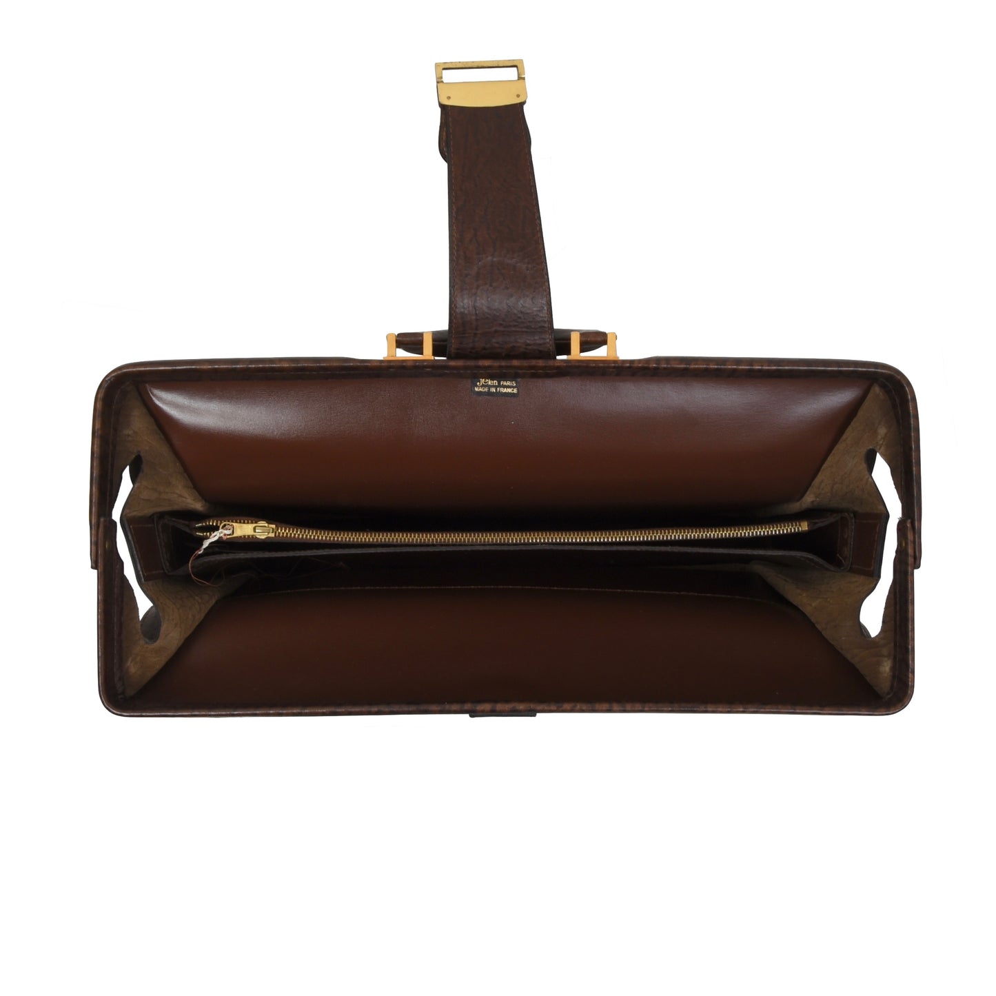 Jelen Paris Buffalo Leather Briefcase - Brown