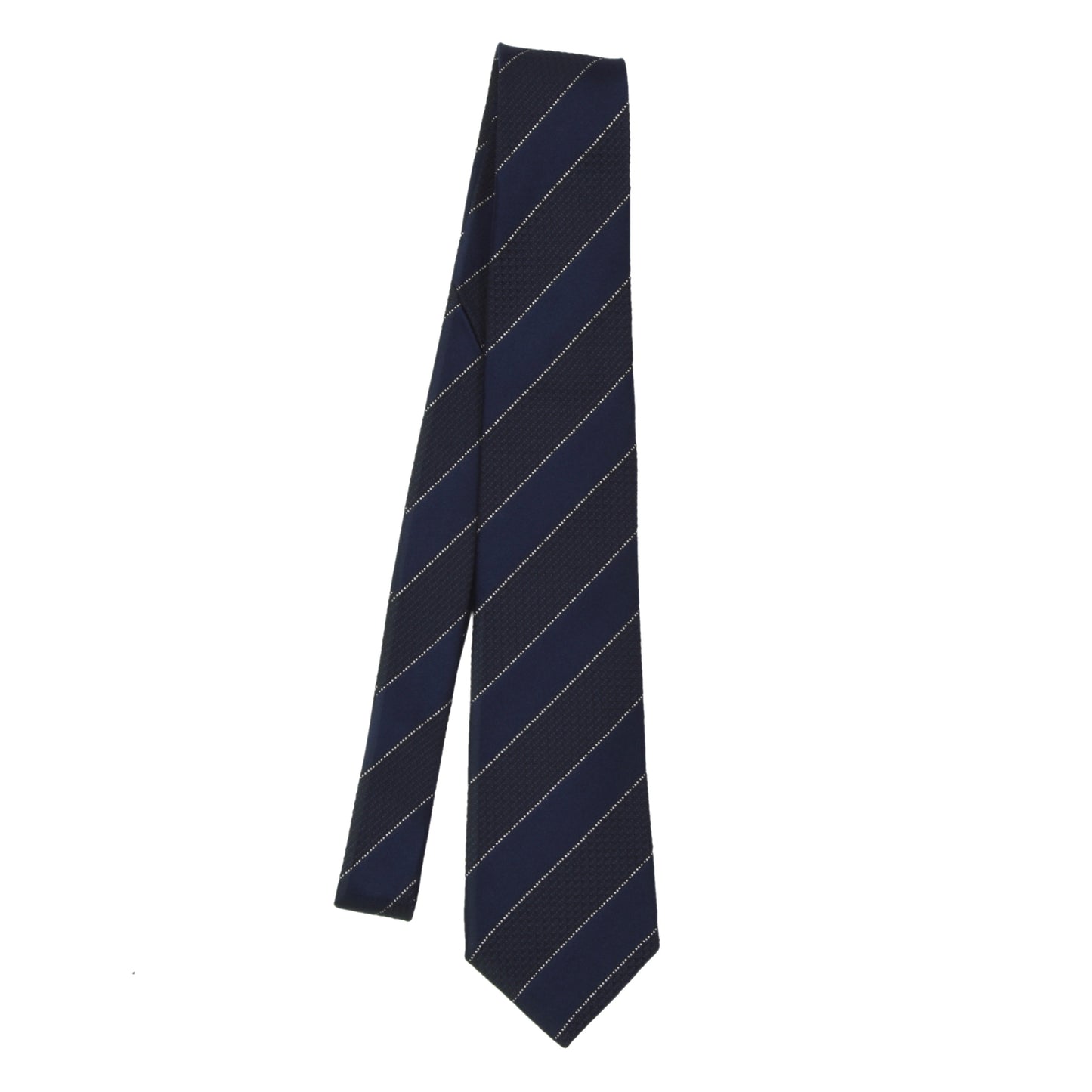 Roda Silk Tie - Navy Blue Stripe