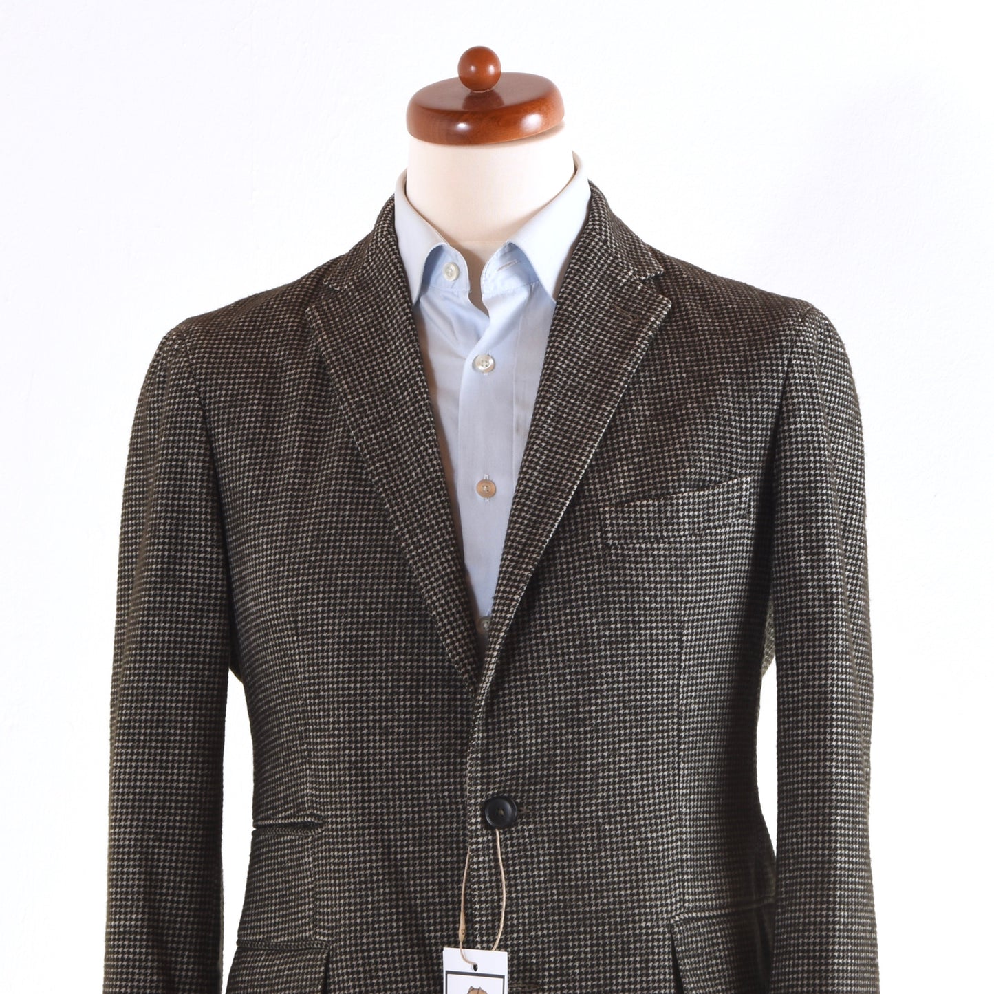 Tagliatore Unstructured Wool/Cotton Jacket Size 48 - Houndstooth