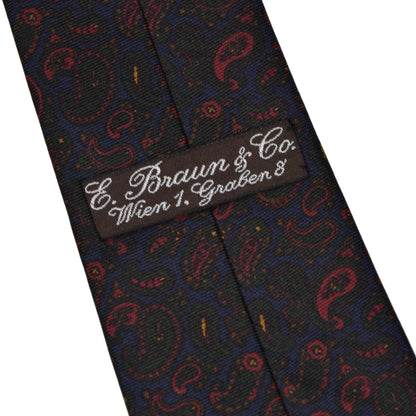 E. Braun & Co. Wien Ancient Madder Silk Tie - Paisley
