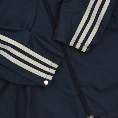Vintage 80er Jahre Adidas Nylon Regenjacke Größe D40 - Marineblau