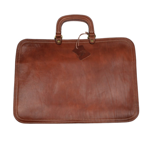 Pielle Leather Briefcase/Document Holder - Tan