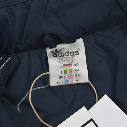 Vintage 80er Jahre Adidas Nylon Regenjacke Größe D40 - Marineblau