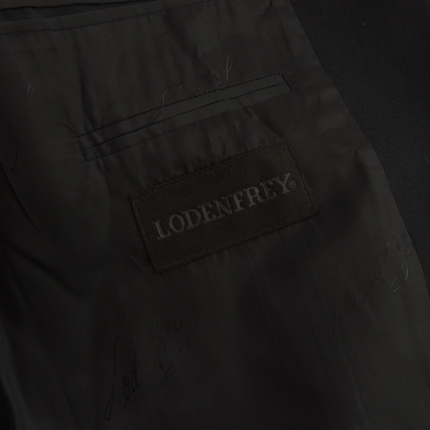 NOS Lodenfrey Trachtenanzug Wool Suit Size 94 - Black