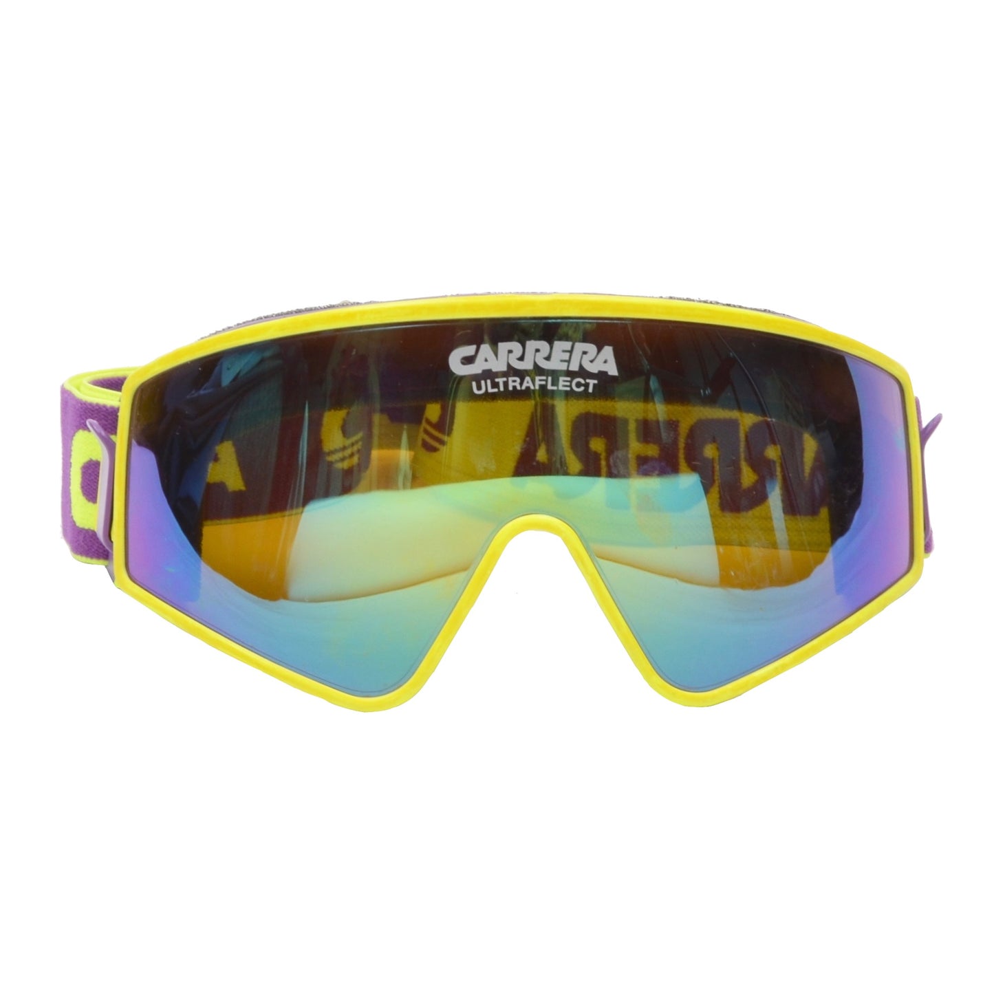 Vintage Carrera Multi-Sportbrille Sonnenbrille - lila &amp; gelb