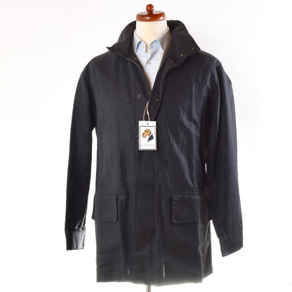 Ermenegildo Zegna Linen/Cotton Oversized Jacket Size M - Navy