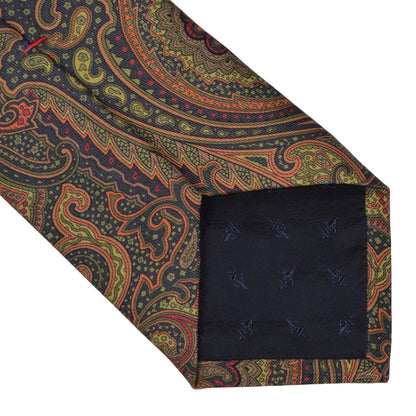Hand Made Ancient Madder Silk Tie - Paisley