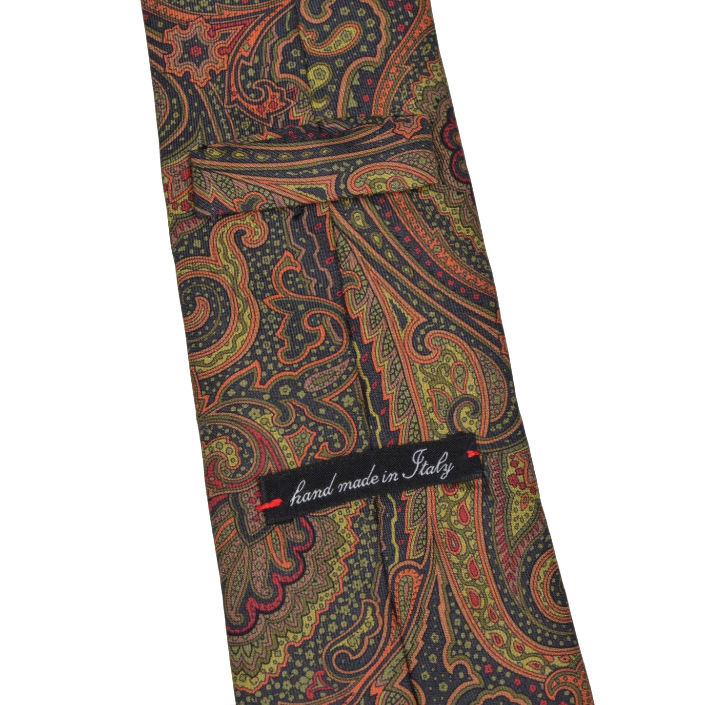 Hand Made Ancient Madder Silk Tie - Paisley