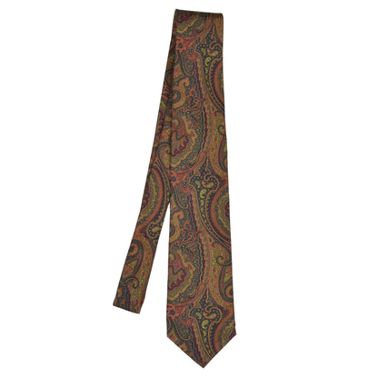 Hand Made Ancient Madder Silk Tie - Paisley