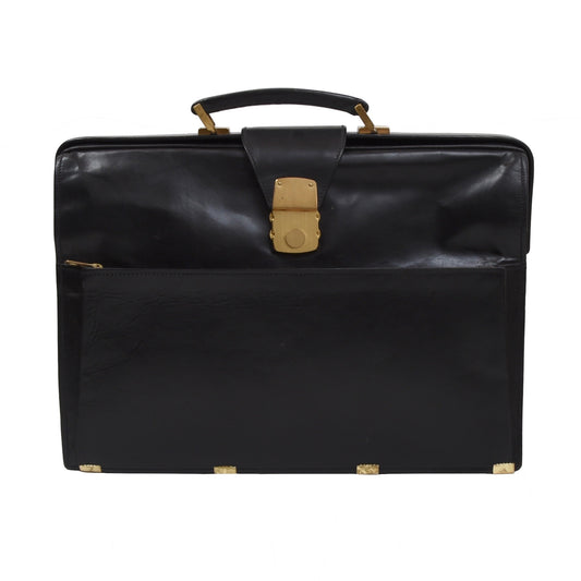 Classic Leather Briefcase - Black