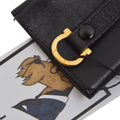 Giudi Leather Keychain/Wallet Case - Black