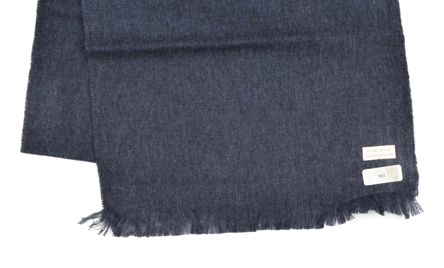 Classic Wool Scarf - Steel Blue