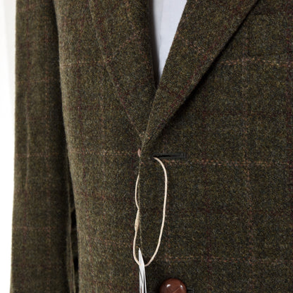 Francesco Smalto Paris Tweed Jacke Größe 50 - Grün