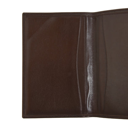 Classic Leather Travel Wallet - Brown