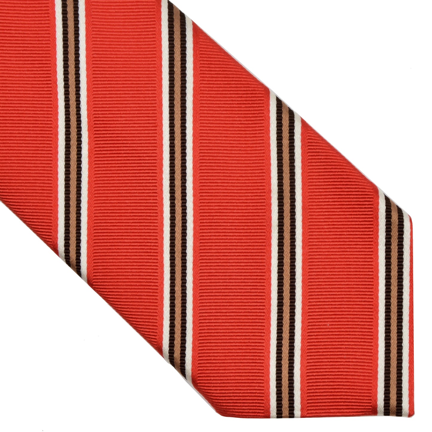 Sommer-Krawatte aus Baumwolle und Seide von House of Gentlemen - Rot-Orange