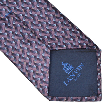 Lanvin Paris Silk Tie - Purple