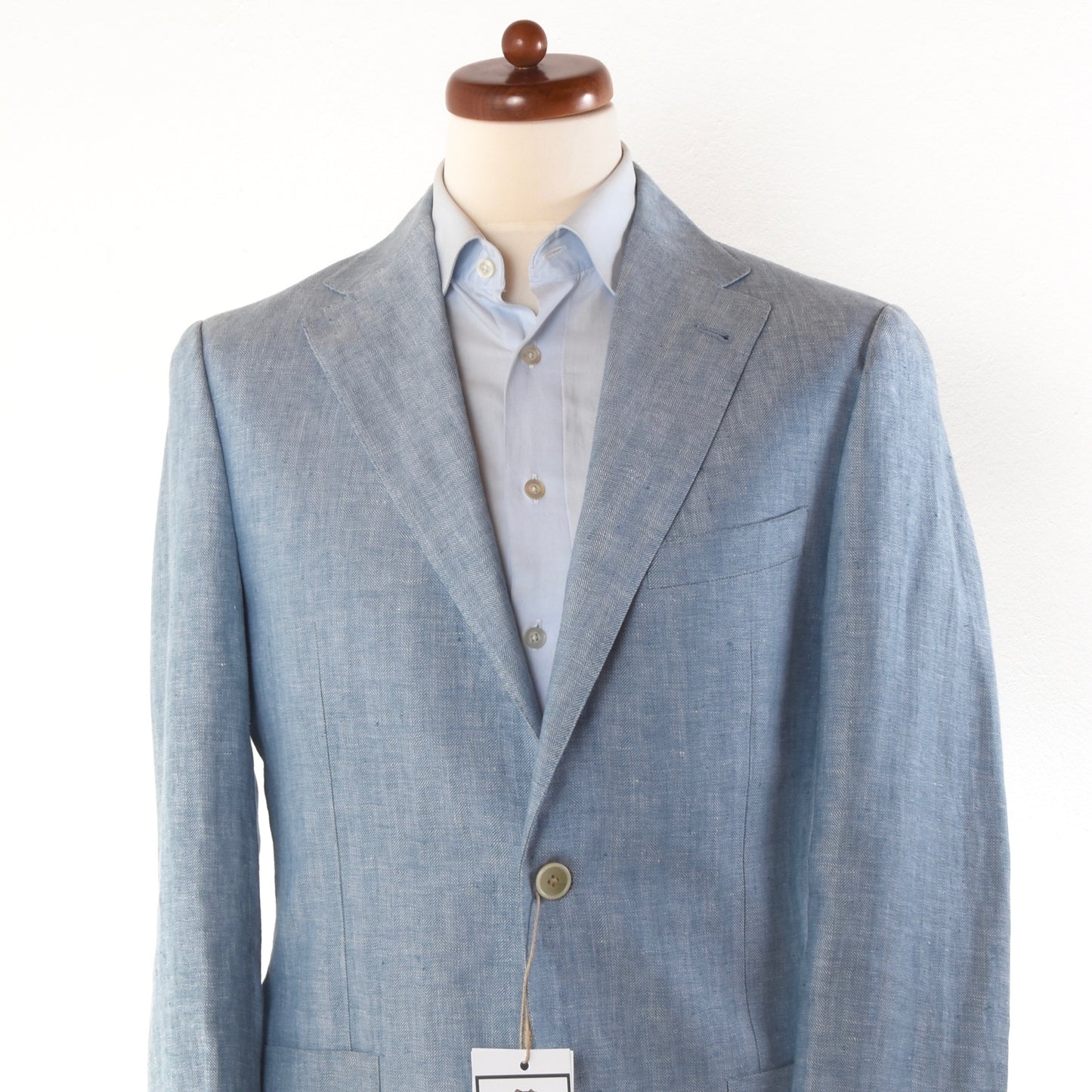 Corneliani Linen Jacket Size 48 - Blue