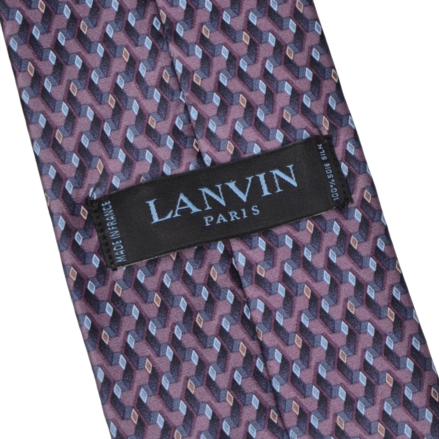 Lanvin Paris Silk Tie - Purple