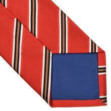 Laden Sie das Bild in den Galerie-Viewer, Sommer-Krawatte aus Baumwolle und Seide von House of Gentlemen - Rot-Orange