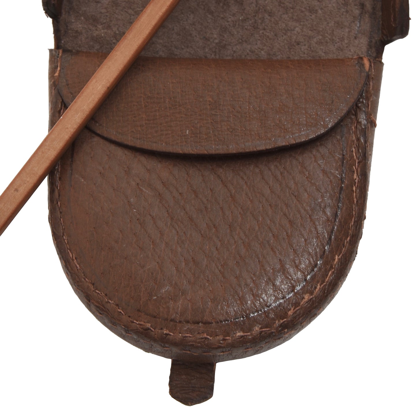 Classic Leather Change Purse - Brown