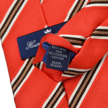 Laden Sie das Bild in den Galerie-Viewer, Sommer-Krawatte aus Baumwolle und Seide von House of Gentlemen - Rot-Orange