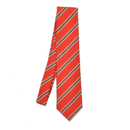 Summer Cotton Silk Tie by House of Gentlemen - Red-Orange