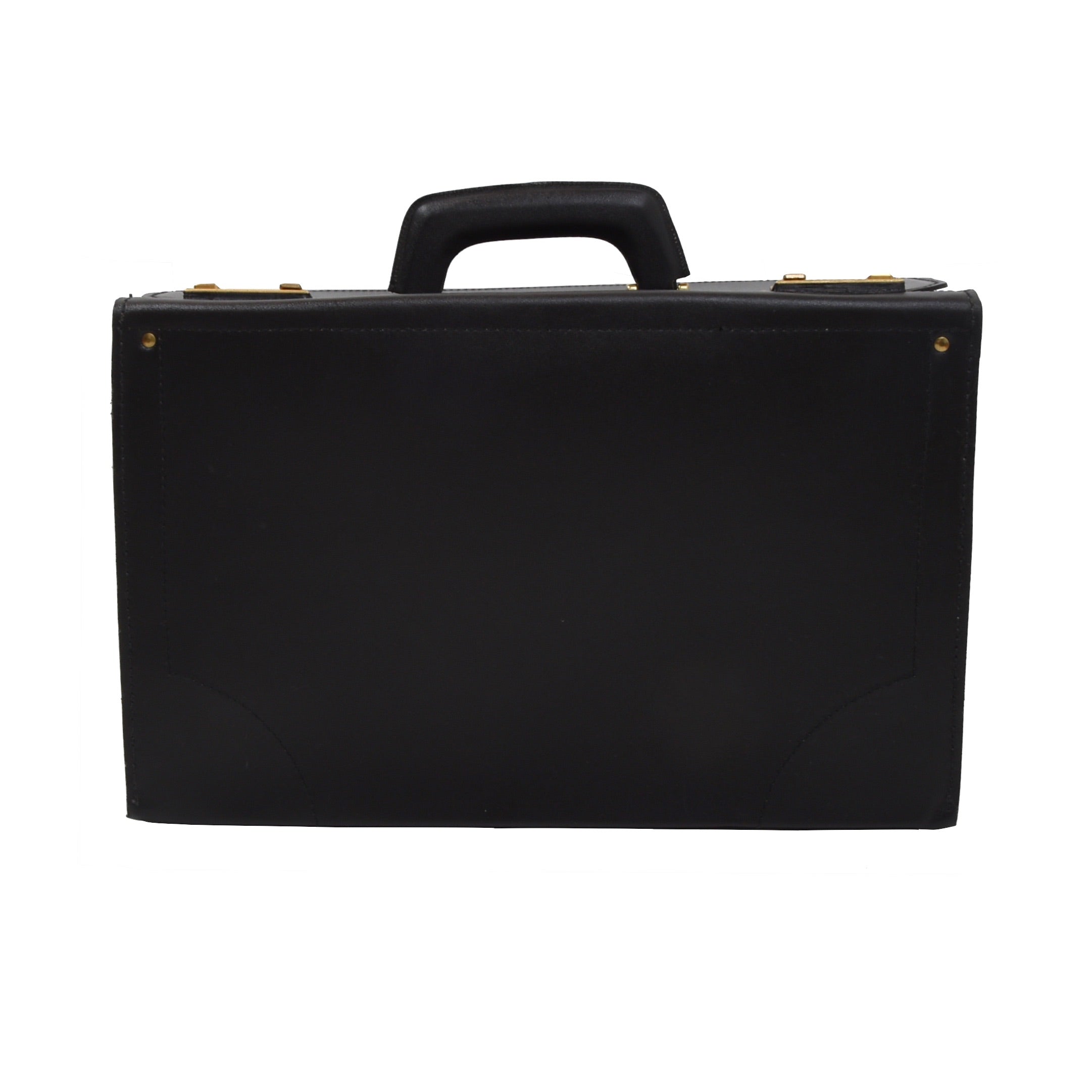 Classic Leather Attache Case - Black – Leot James