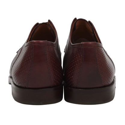 Ludwig Reiter Perforated Leather Shoes Size 9 - Burgundy