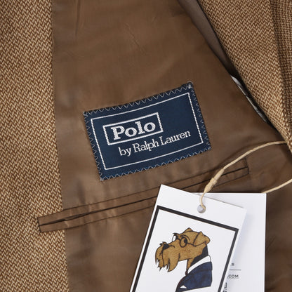 Polo Ralph Lauren x Corneliani Woll-Kaschmir-Jacke Größe 50L – Hellbraun