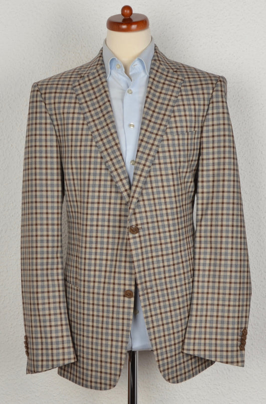 Recent DAKS London Wool Jacket Size 54 - Plaid