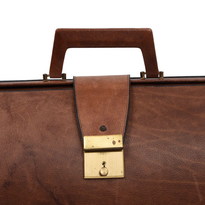 Vintage Leather Doctor's Bag - Brown