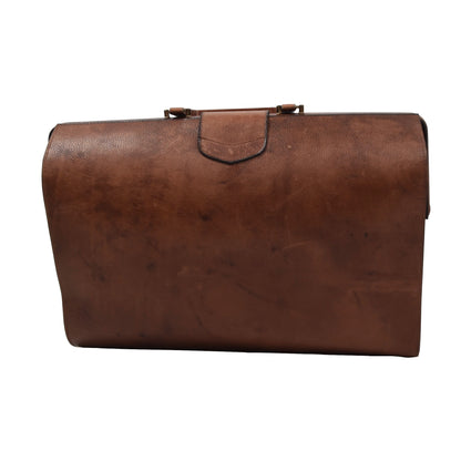 Vintage Leather Doctor's Bag - Brown