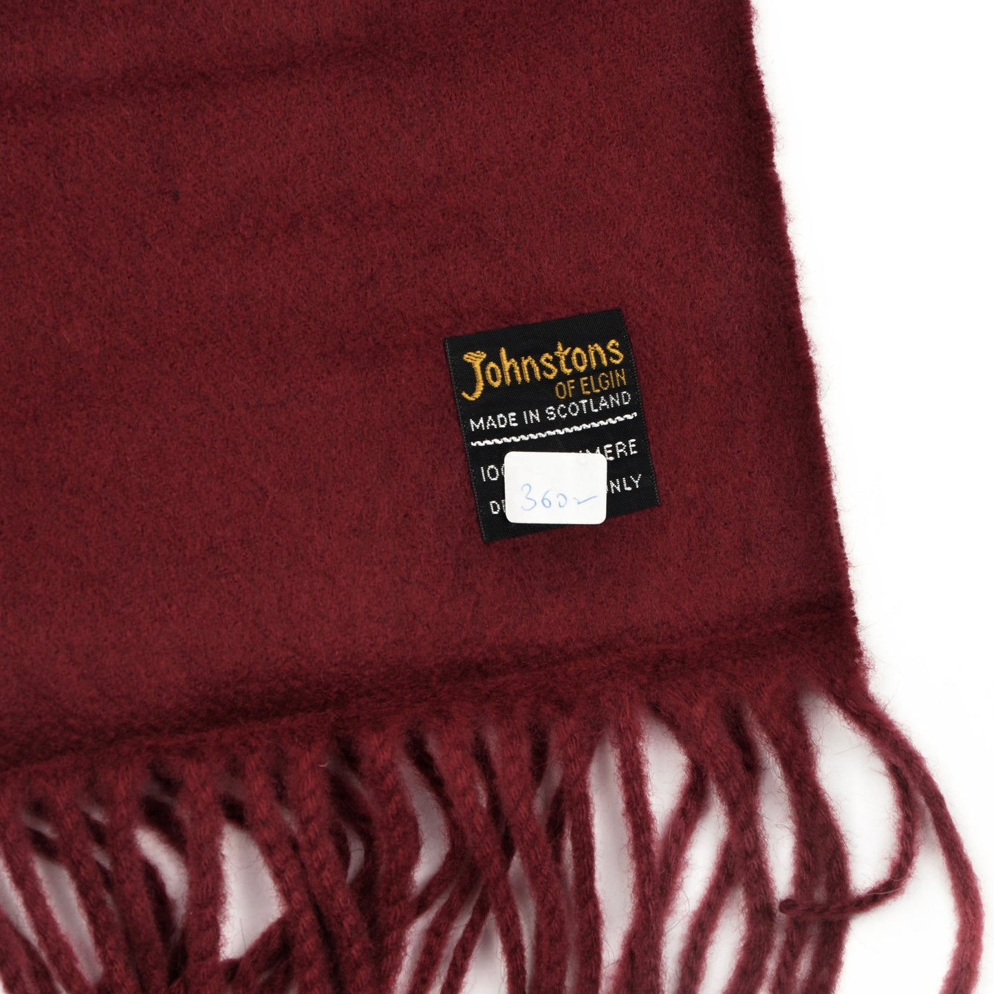 Cashmere Scarf by Johnstons of Elgin - Burgundy