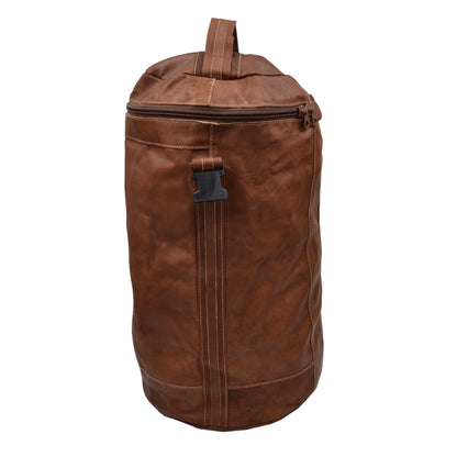 Jean Weipert Traveller Leather 40L Gym/Duffle Bag - Brown