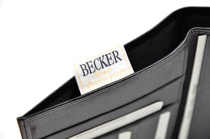 Becker Reise-/Brustgeldbörse aus Leder - Schwarz