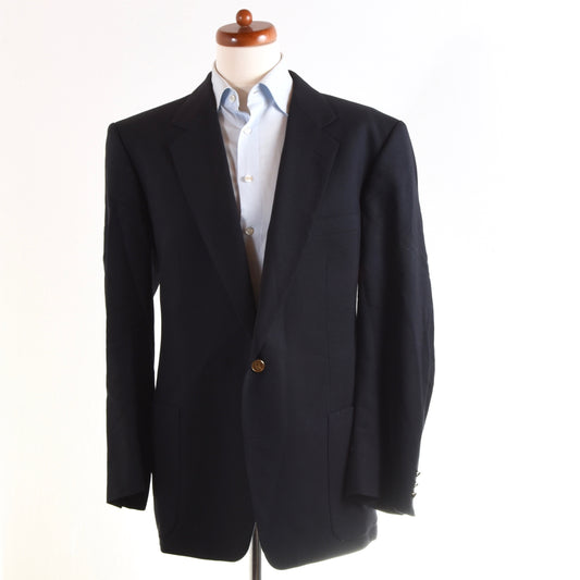 Burberrys Goldknopf-Blazer Größe 27 – Marineblau