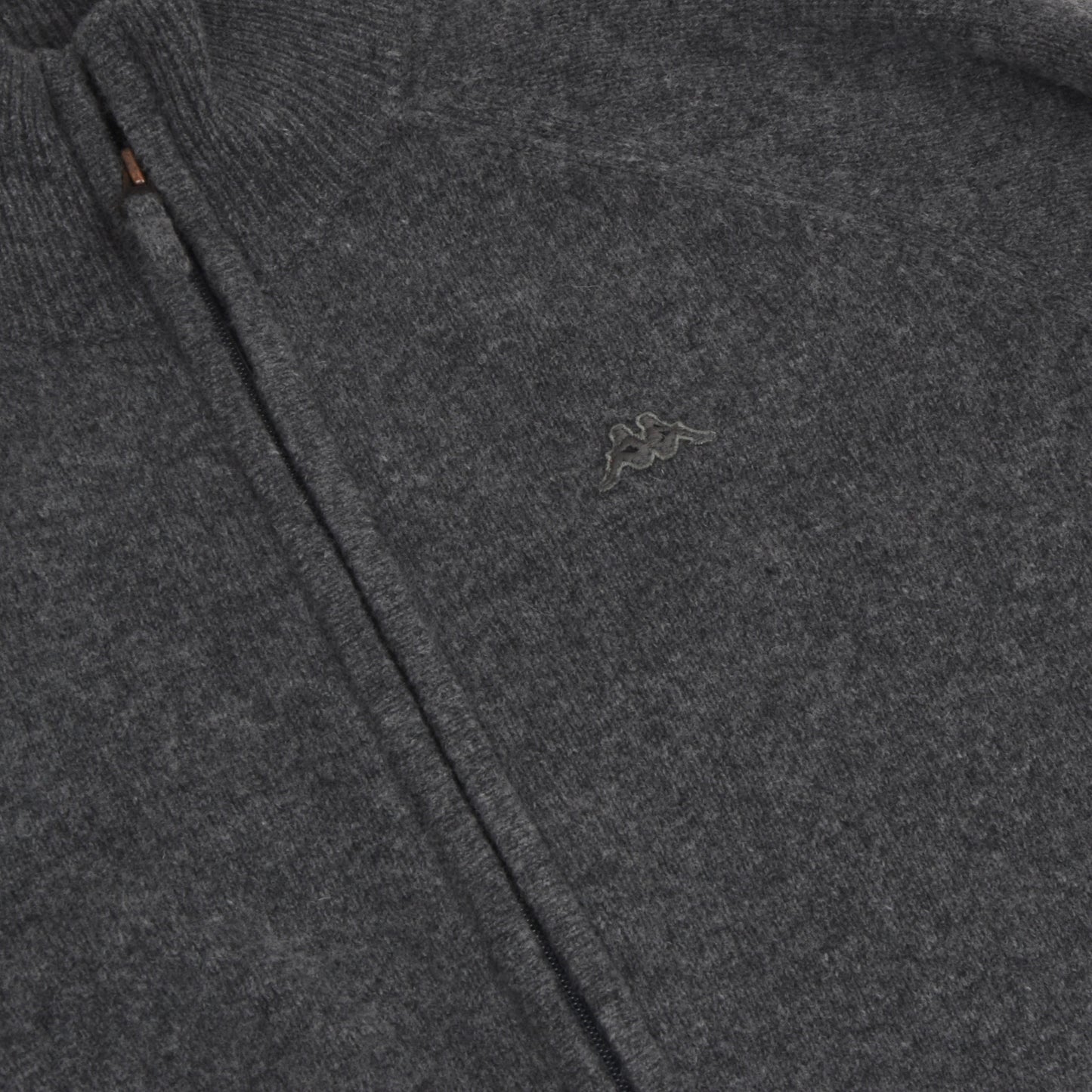 2x Kappa Wool Zip Cardigan Pullover Größe M - Marineblau/Grau