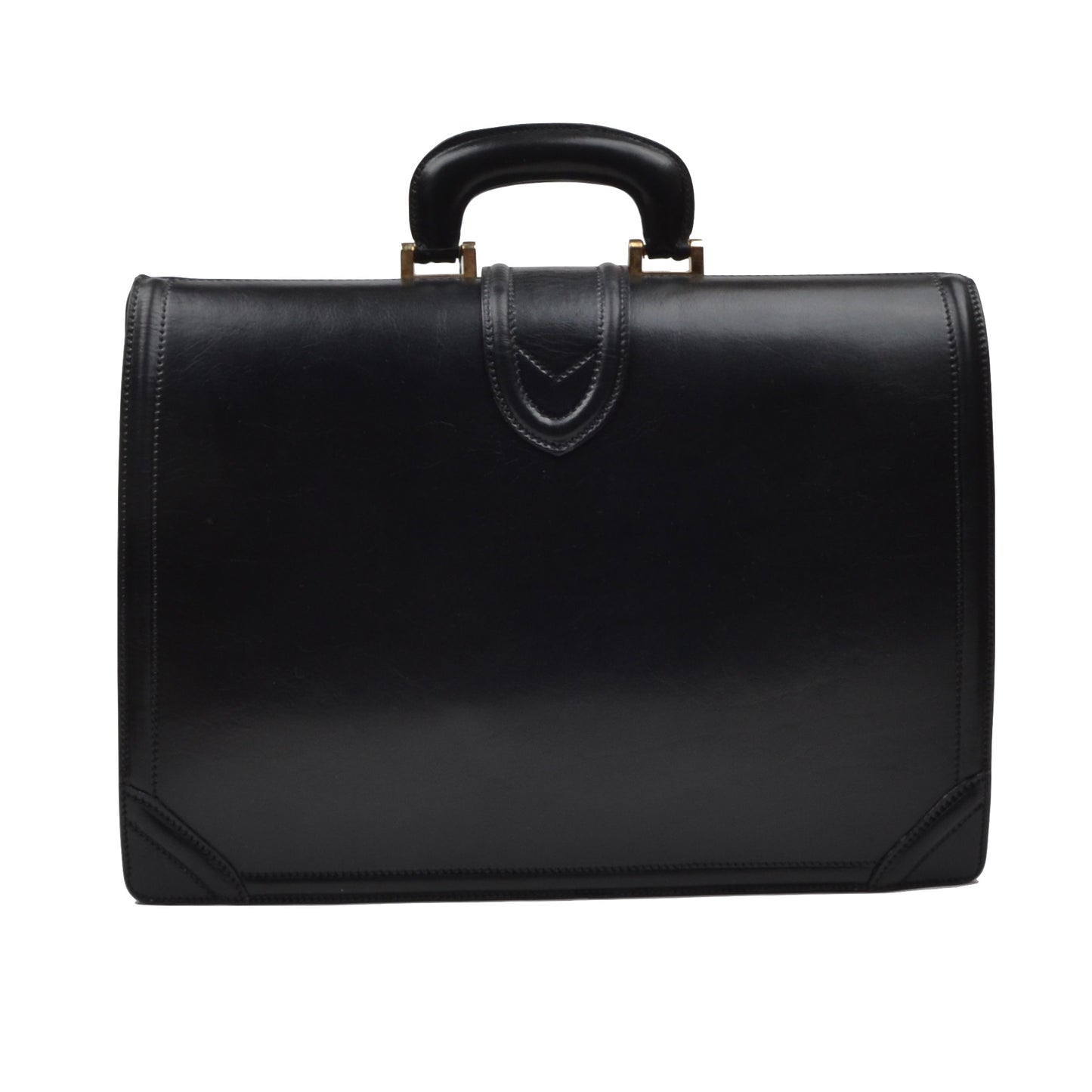 Executive Leather Briefcase/Doctor's Bag - Black