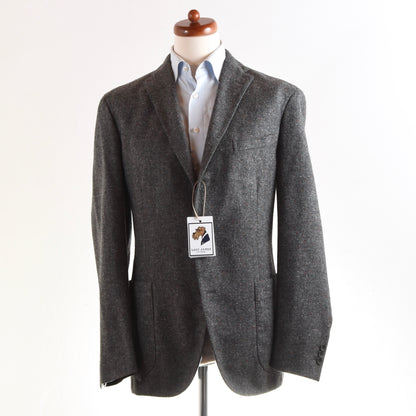 Boglioli Dover Woll-Tweed-Jacke Größe 54 - Grau gesprenkelt