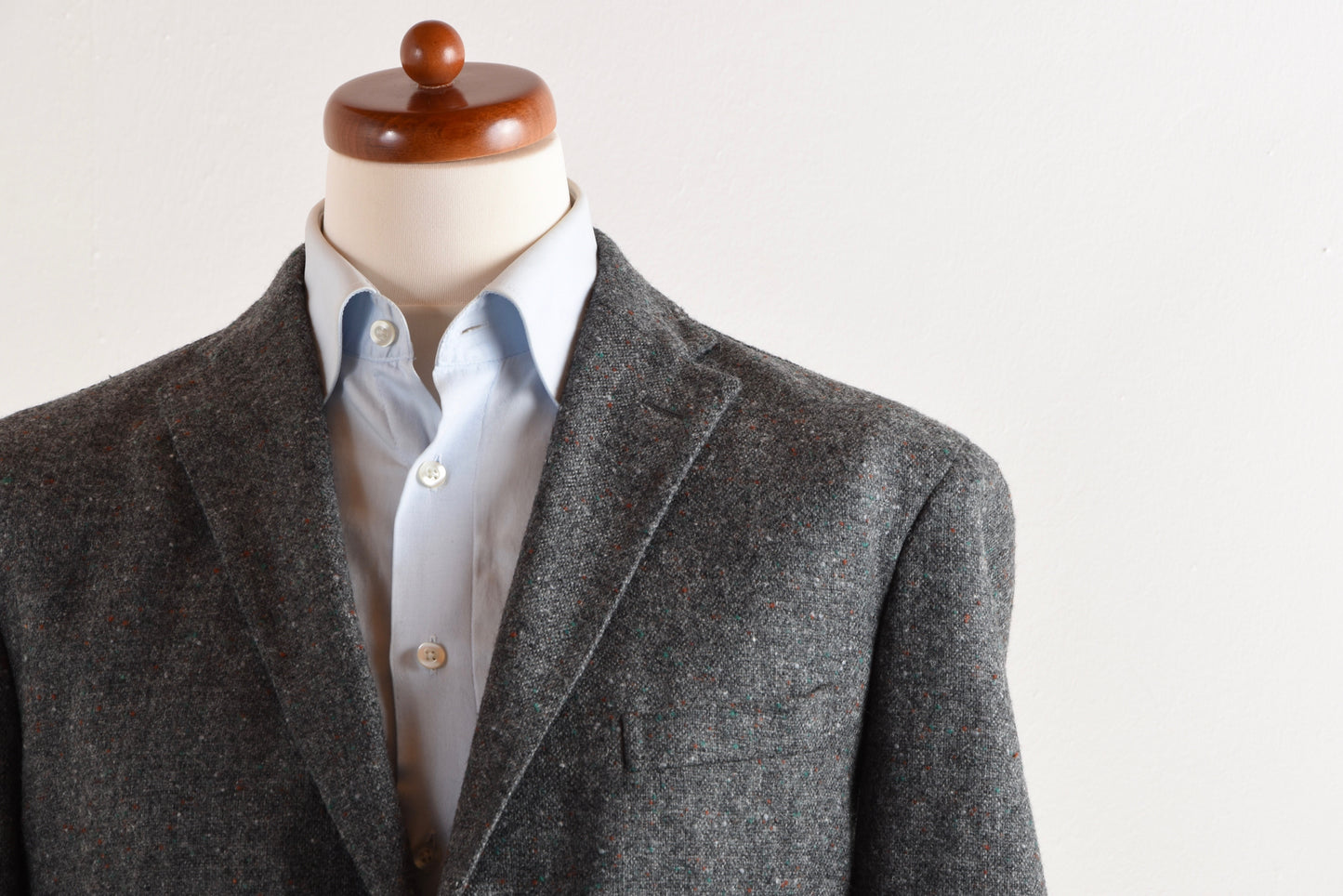 Boglioli Dover Woll-Tweed-Jacke Größe 54 - Grau gesprenkelt