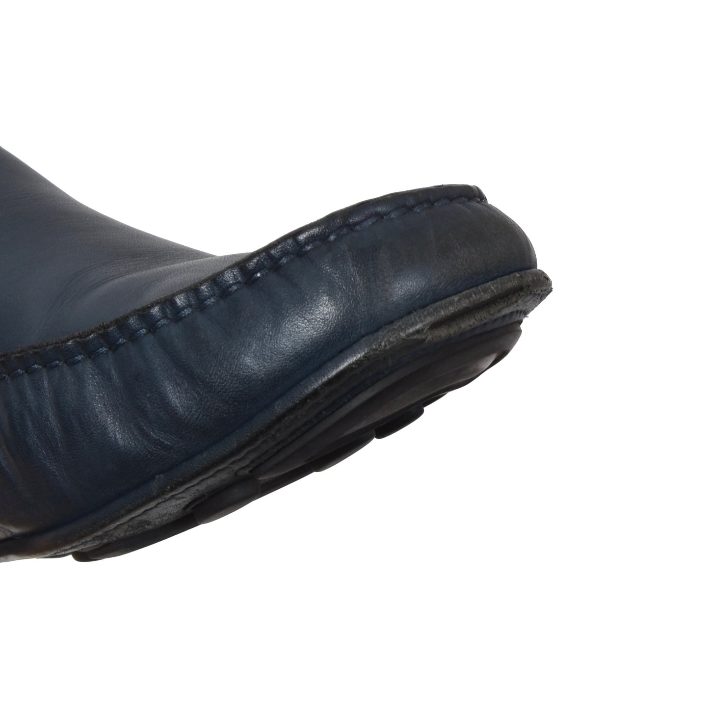 Ermenegildo Zegna Leder-Fahrerschuhe Größe 9EE - Blau