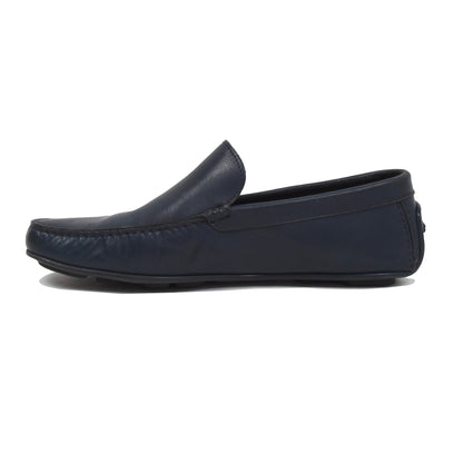 Ermenegildo Zegna Leder-Fahrerschuhe Größe 9EE - Blau