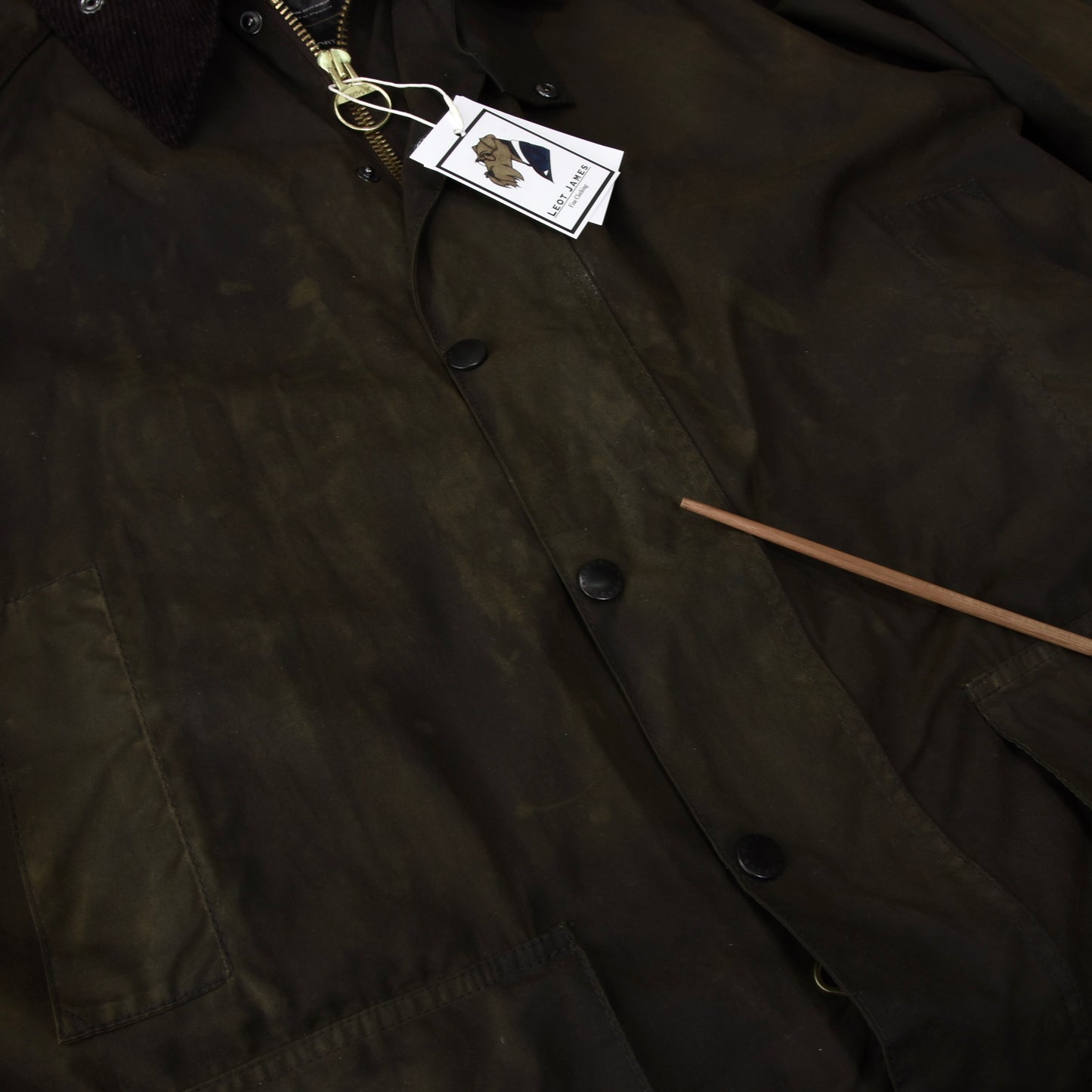 Barbour Beaufort Jacke gewachst Größe C42/107 cm - Grün